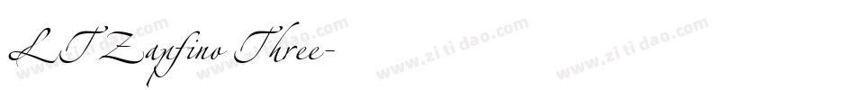 LTZapfino Three字体转换